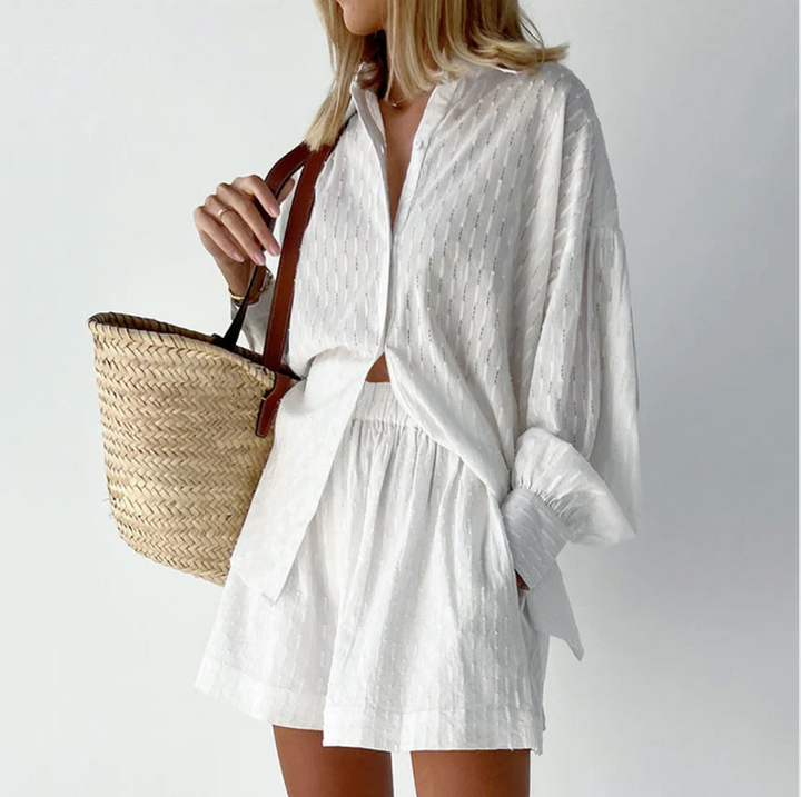 Bella Stride| Elizabeth™ - Breezy Shirt and Shorts Set