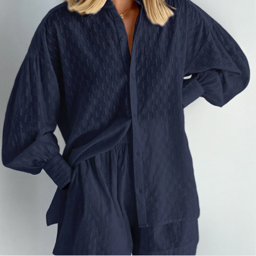 Bella Stride| Elizabeth™ - Breezy Shirt and Shorts Set