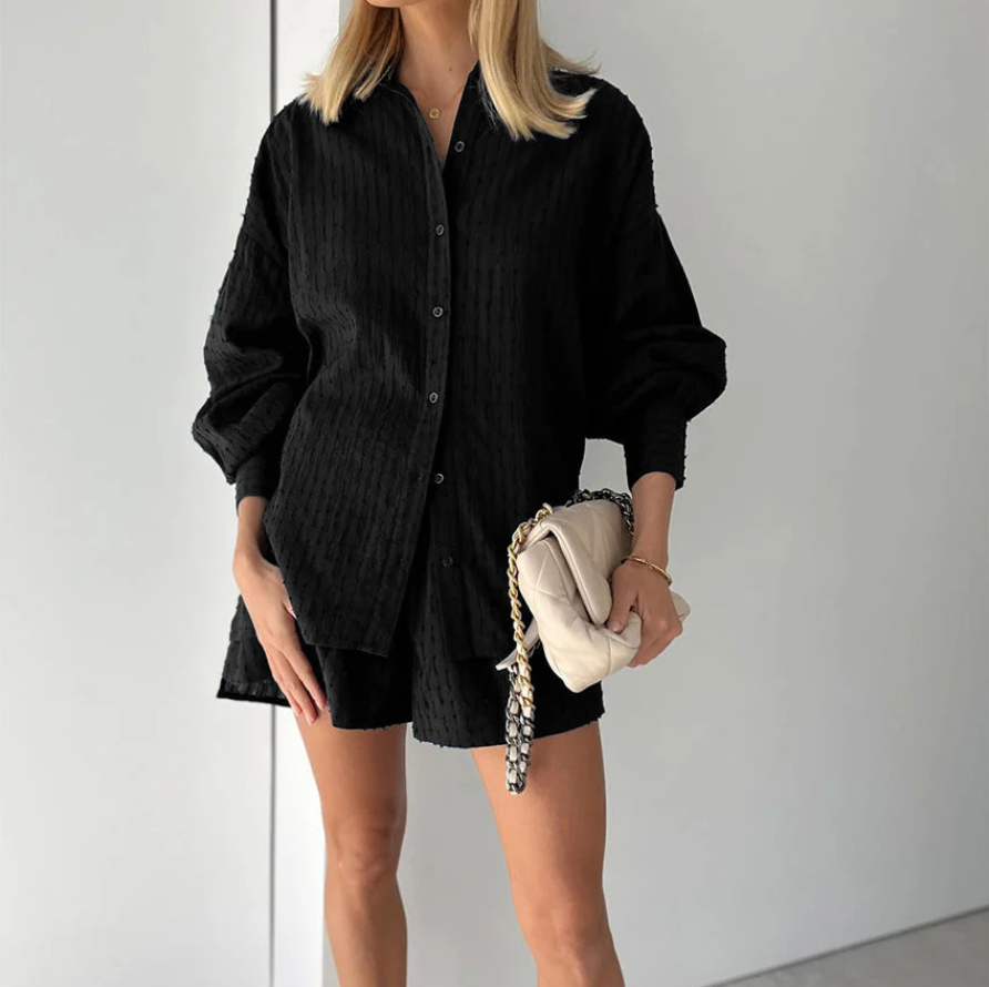Bella Stride| Elizabeth™ - Breezy Shirt and Shorts Set
