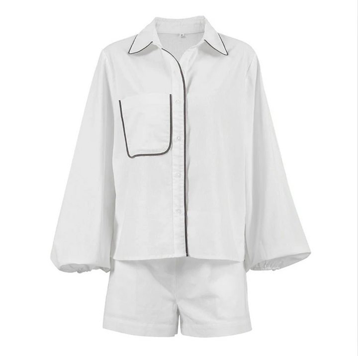 Bella Stride| Marian™ - Belted Button-Up Set