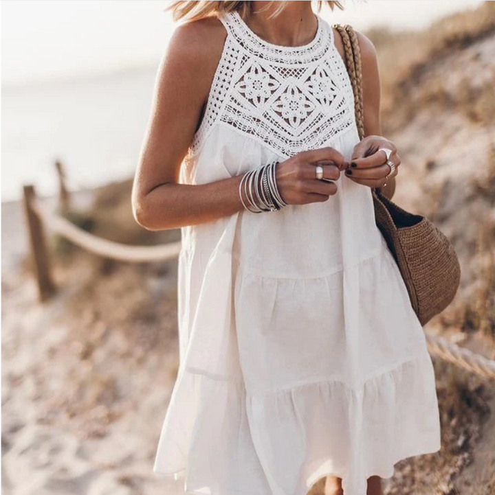 Bella Stride| Yana™ - Crochet Accent Summer Dress