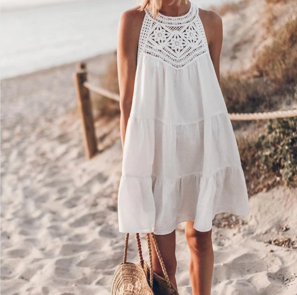 Bella Stride| Yana™ - Crochet Accent Summer Dress