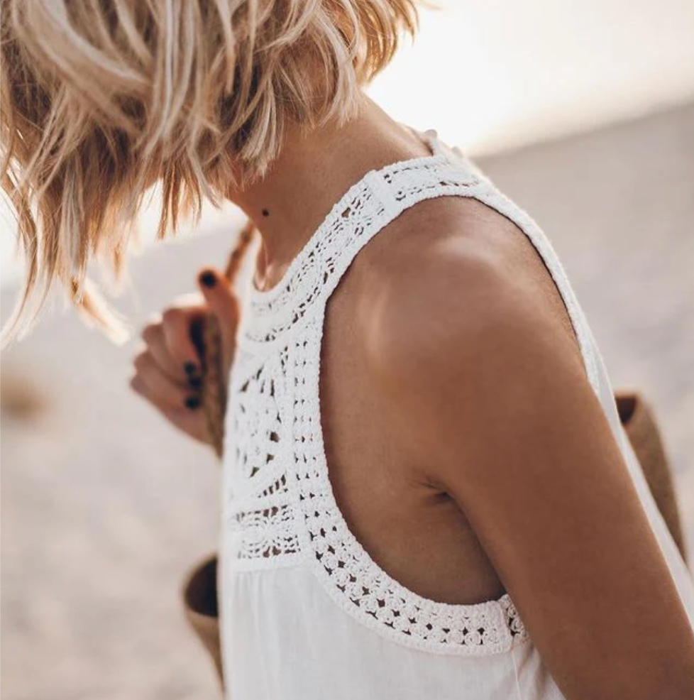 Bella Stride| Yana™ - Crochet Accent Summer Dress