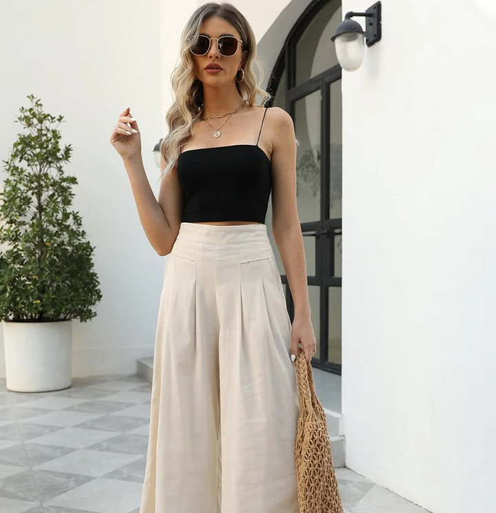 Bella Stride| Elyne - Flowing Wide-Leg Trousers