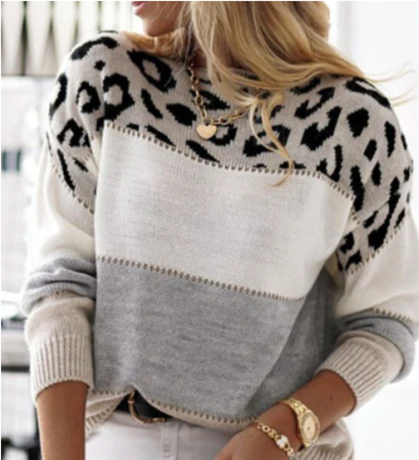 Bella Stride| Kaity™ - Stylish Leopard Sweater