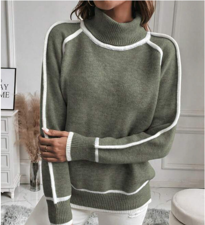 Bella Stride| Ivanie™ - Chic Turtleneck Pullover