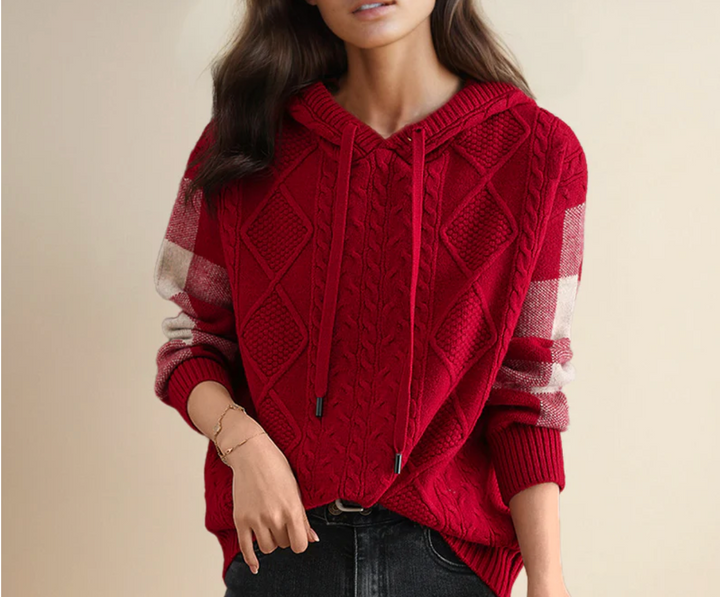 Bella Stride| Valeria™ - Stylish Cable Knit Sweater