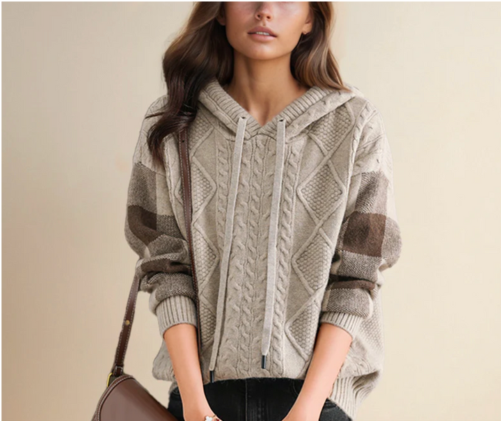 Bella Stride| Valeria™ - Stylish Cable Knit Sweater