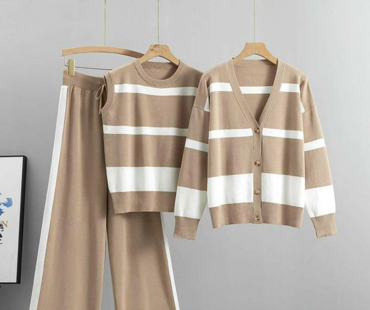 Bella Stride| Cierra™ - Striped Ensemble Set