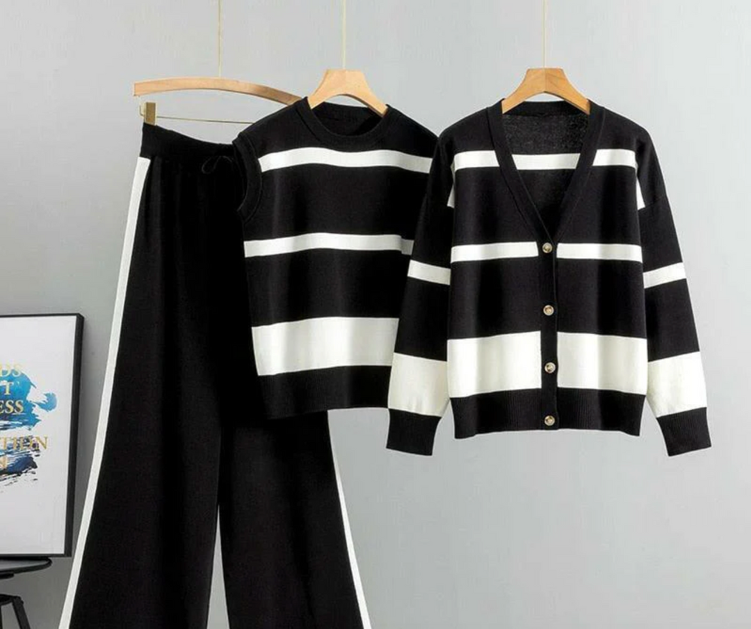 Bella Stride| Cierra™ - Striped Ensemble Set