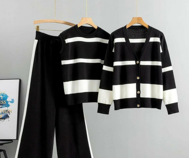Bella Stride| Cierra™ - Striped Ensemble Set