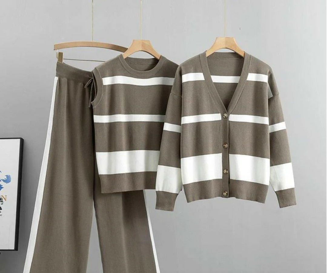 Bella Stride| Cierra™ - Striped Ensemble Set