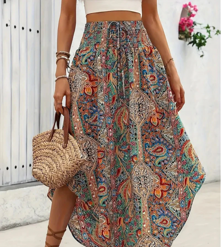 Bella Stride| Faith- Vibrant Boho Skirt