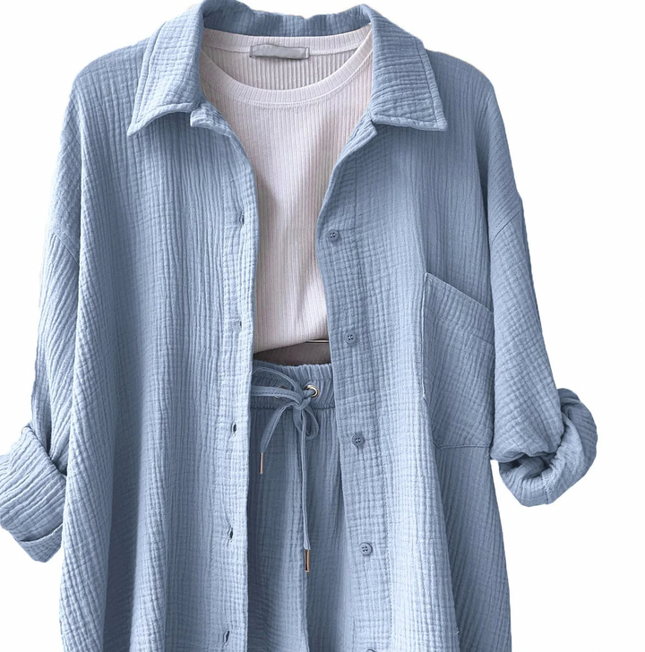 Bella Stride| Izzi™ - Women's Cotton Two-Piece Suit