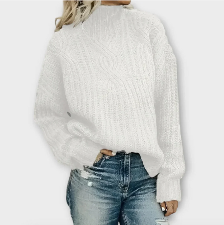 Bella Stride| Samara- Contemporary High-Neck Sweater