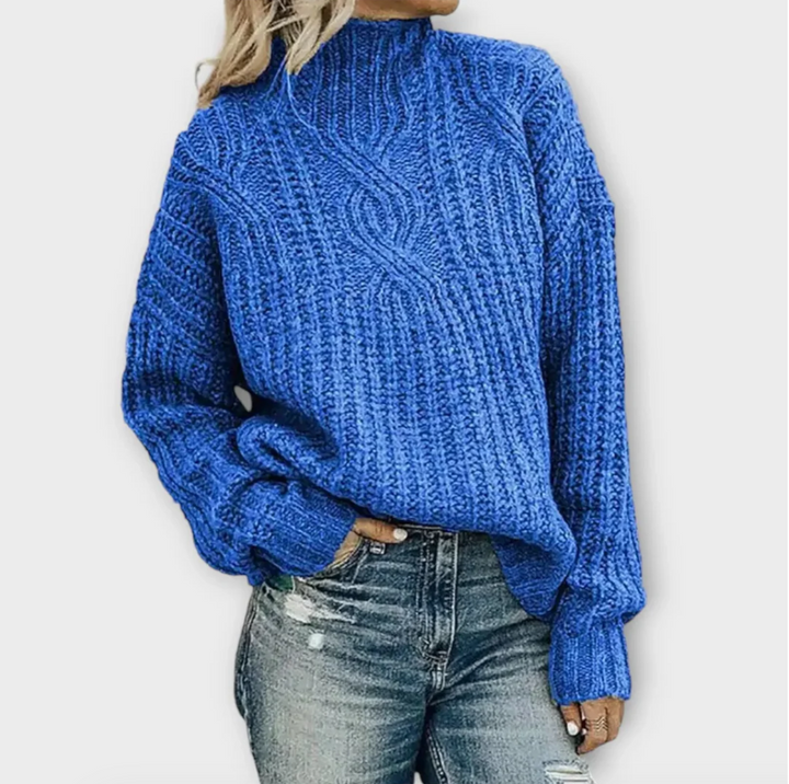 Bella Stride| Samara- Contemporary High-Neck Sweater