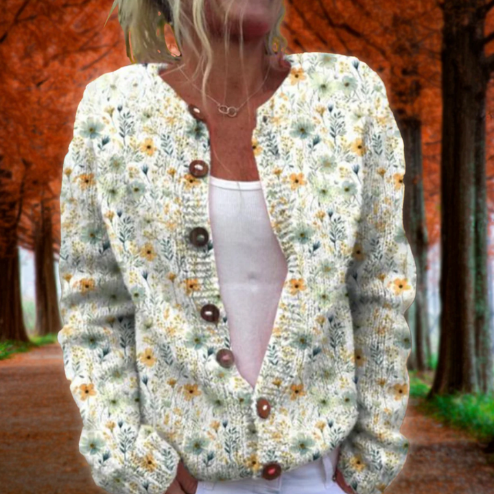Bella Stride| Mina- Floral Print Cardigan