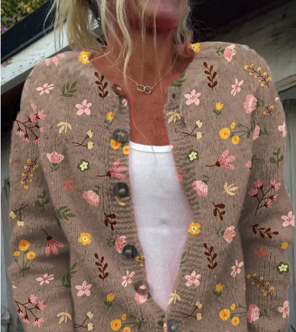 Bella Stride| Mina- Floral Print Cardigan