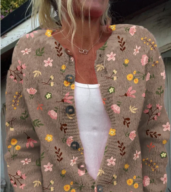 Bella Stride| Mina- Floral Print Cardigan