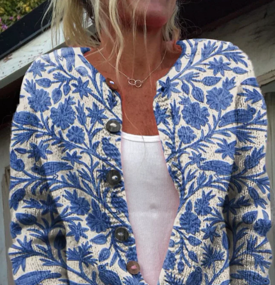 Bella Stride| Mina- Floral Print Cardigan