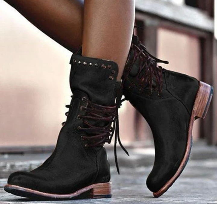 Bella Stride| Bonnie™ - Leather Ankle Boots