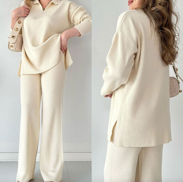 Bella Stride| Ella™- Casual V-neck Set