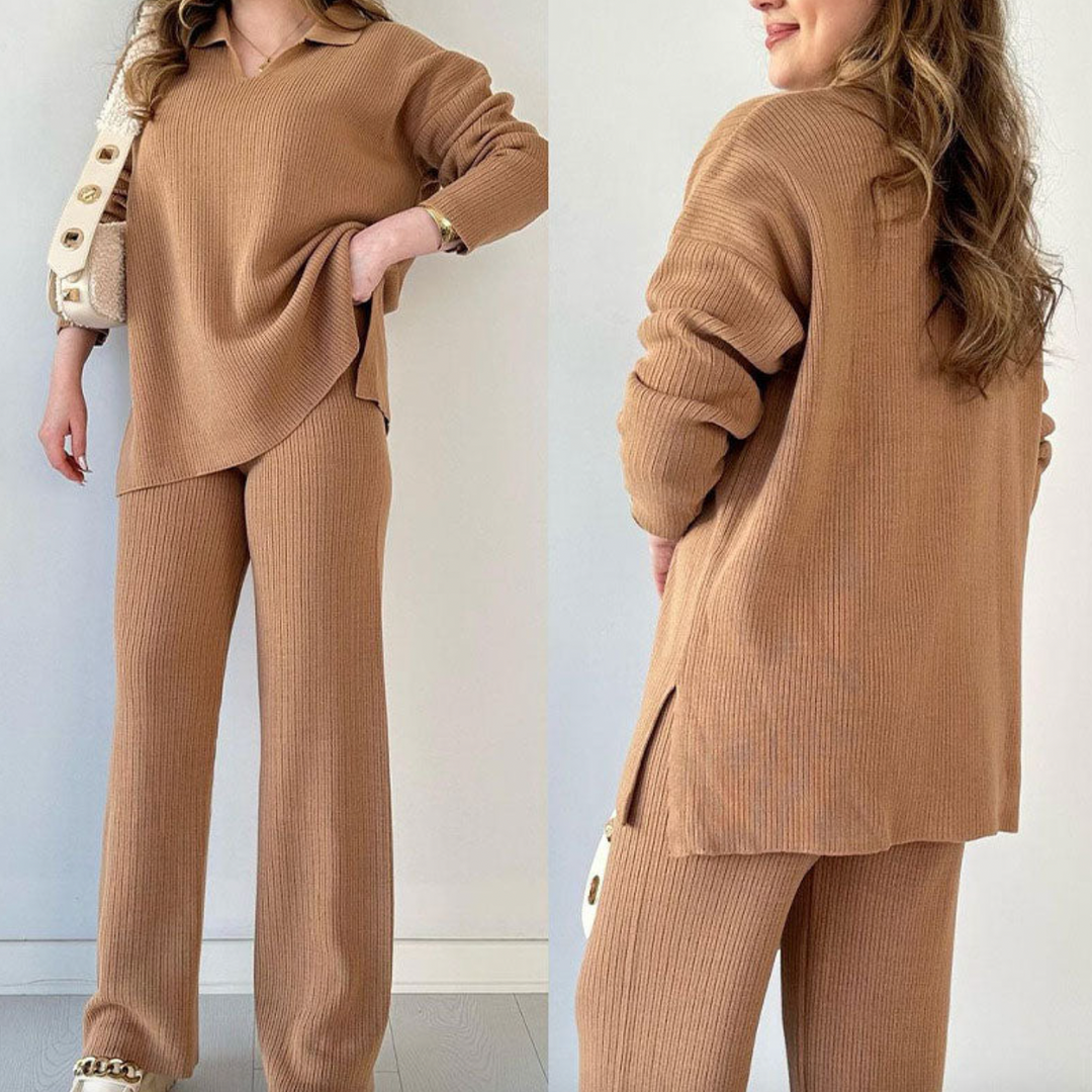 Bella Stride| Ella™- Casual V-neck Set