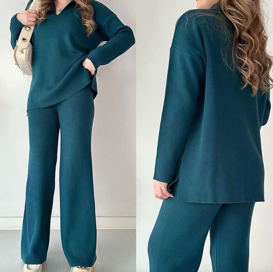 Bella Stride| Ella™- Casual V-neck Set