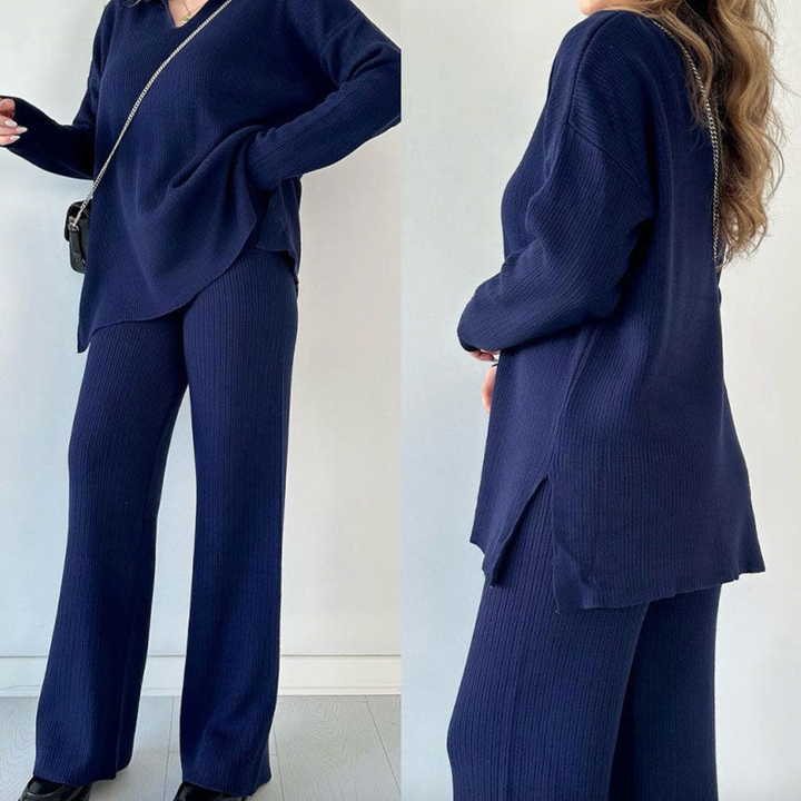 Bella Stride| Ella™- Casual V-neck Set