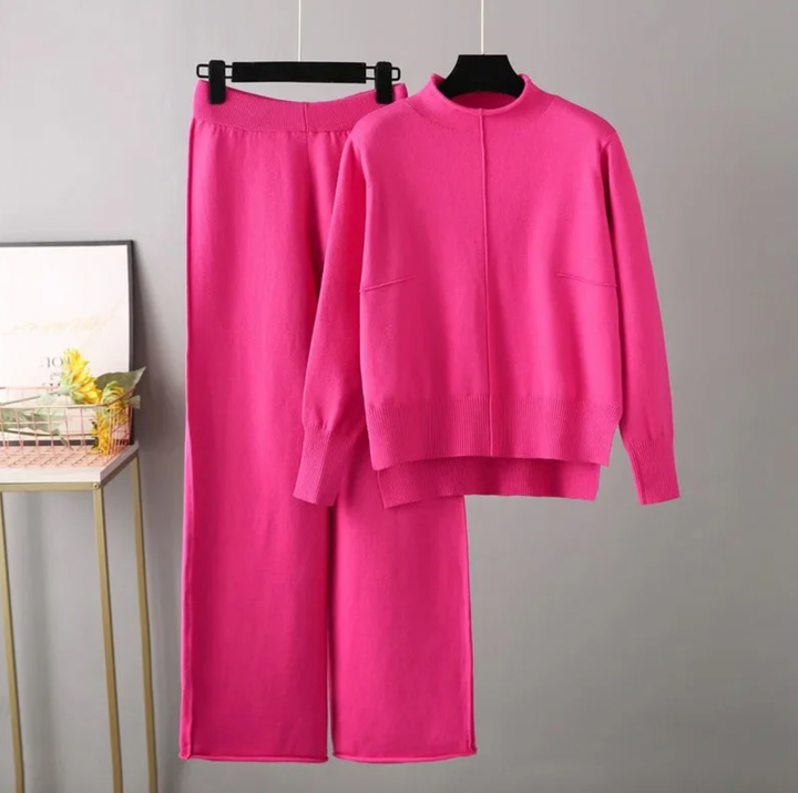 Bella Stride| Valentina- Knitted, thick and warm oversize jumper and trousers