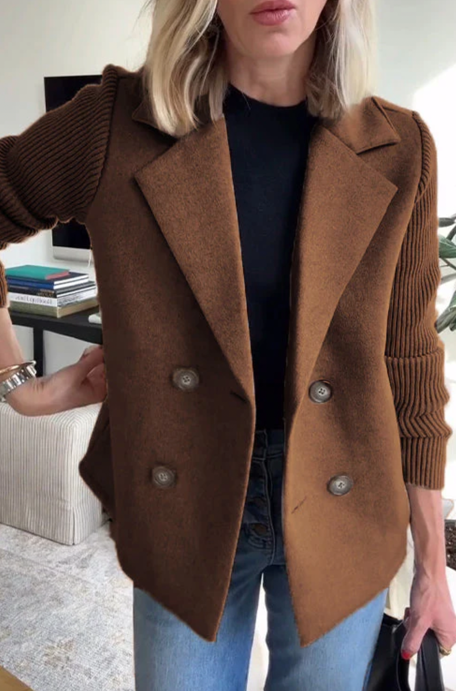 Bella Stride| Alesia- Women's Stylish Casual Button Blazer