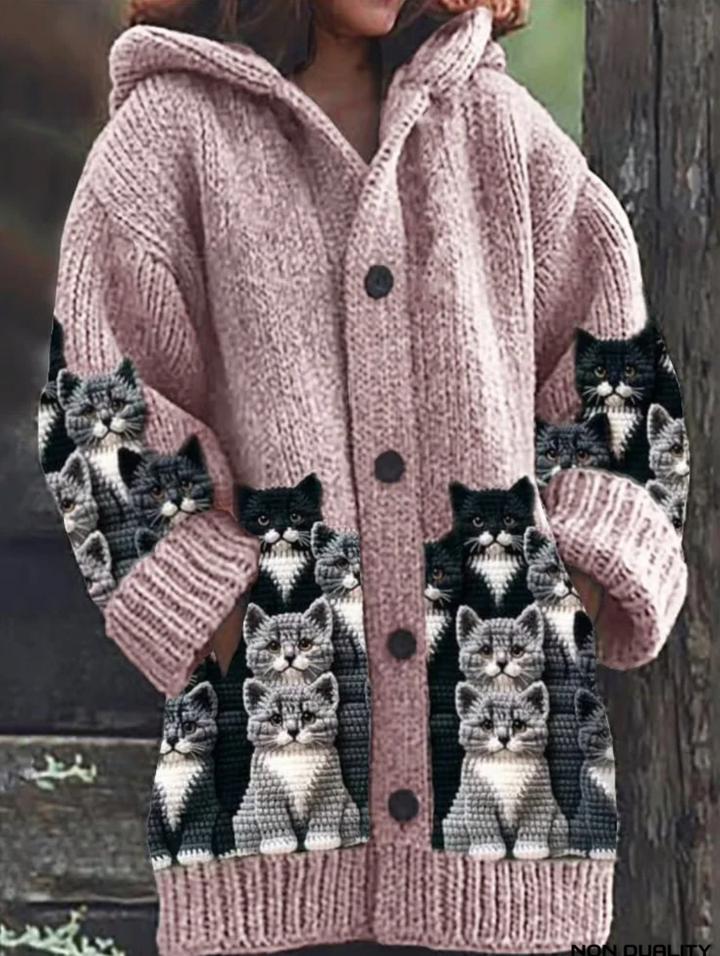 Bella Stride| Jasmin- Cozy Knit Cardigan for Cats