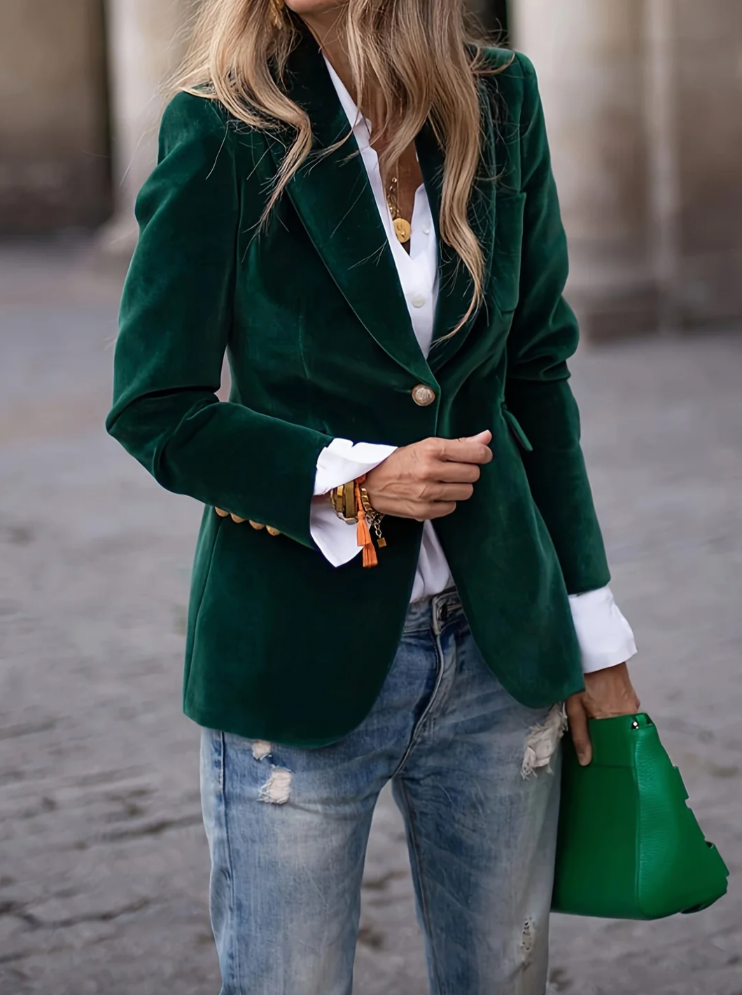 Bella Stride| Miranda - Timeless Velvet Blazer