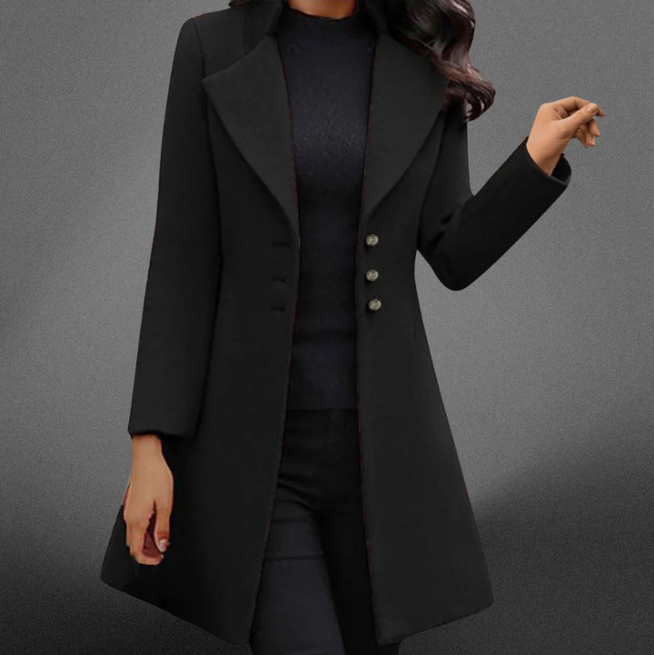 Bella Stride| Vinci™- Luxurious Italian Wool Long Sleeve Coat