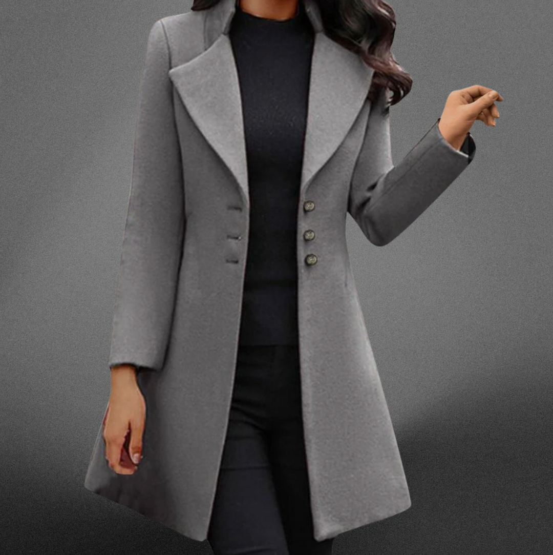 Bella Stride| Vinci™- Luxurious Italian Wool Long Sleeve Coat