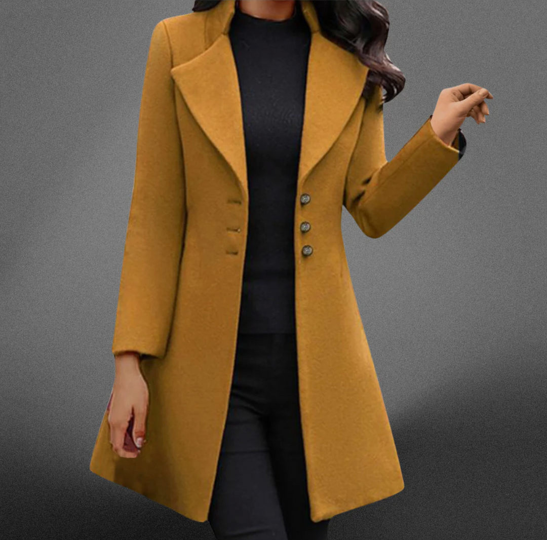 Bella Stride| Vinci™- Luxurious Italian Wool Long Sleeve Coat