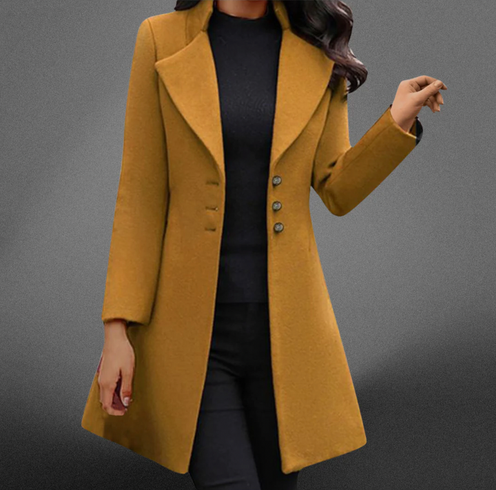 Bella Stride| Vinci™- Luxurious Italian Wool Long Sleeve Coat