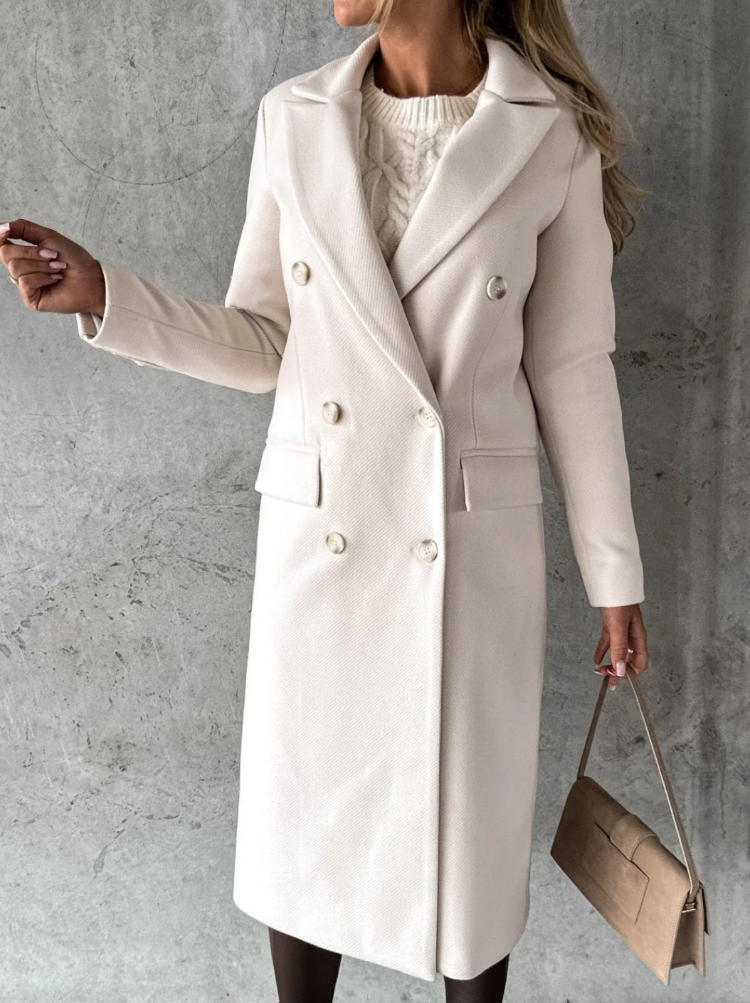 Bella Stride| Kate™- Woolen Coat Long Fit Women