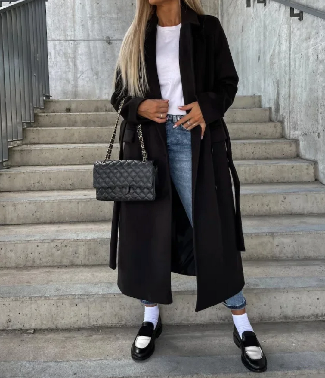 Bella Stride| Kim™- Elegant Double-Breasted Wool Coat