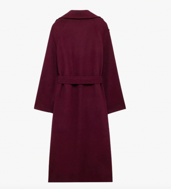 Bella Stride| Burgundy Autumn Coat- Stylish Fall Outerwear