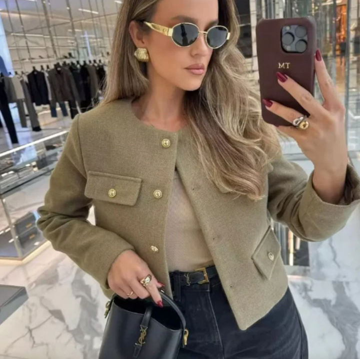 Bella Stride| Cylia- Stylish Button Blazer