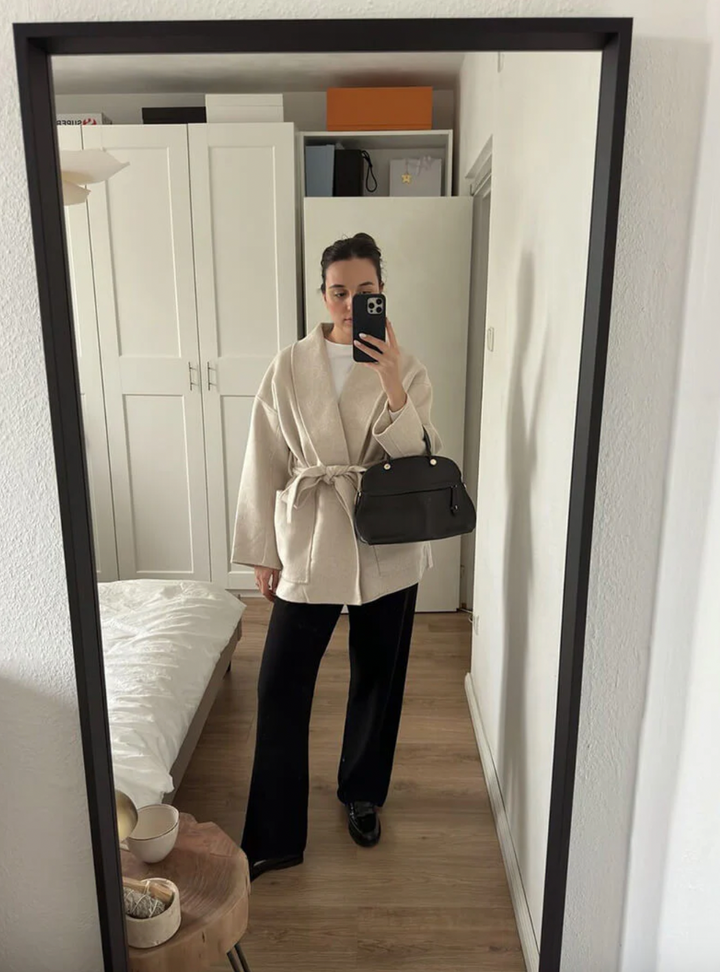 Bella Stride| Mina Button Coat- Stylish, Warm, Versatile