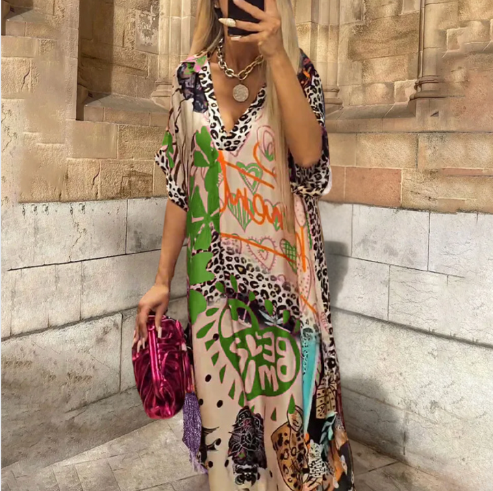 Bella Stride| Casual Dress look with leopard