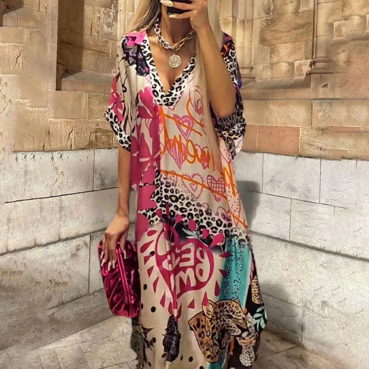 Bella Stride| Casual Dress look with leopard