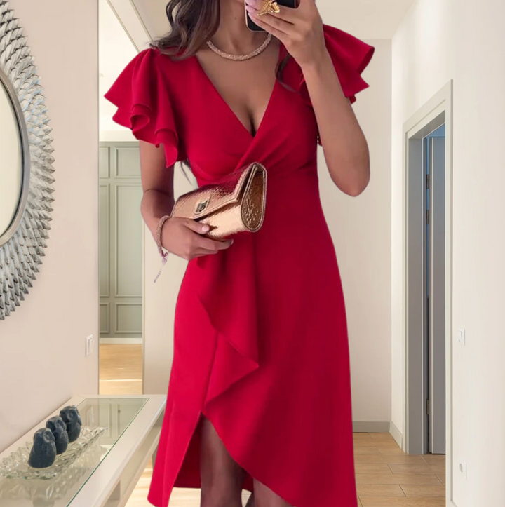 Bella Stride| Womens V Neck Wrap Dress
