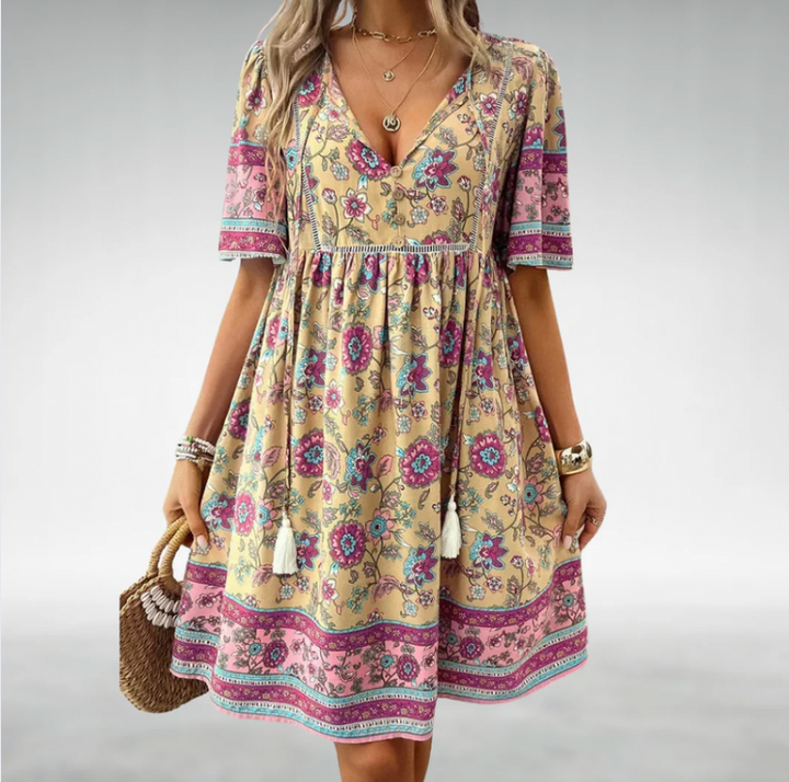 Bella Stride| Multi- Colour Elegant Women's Dress