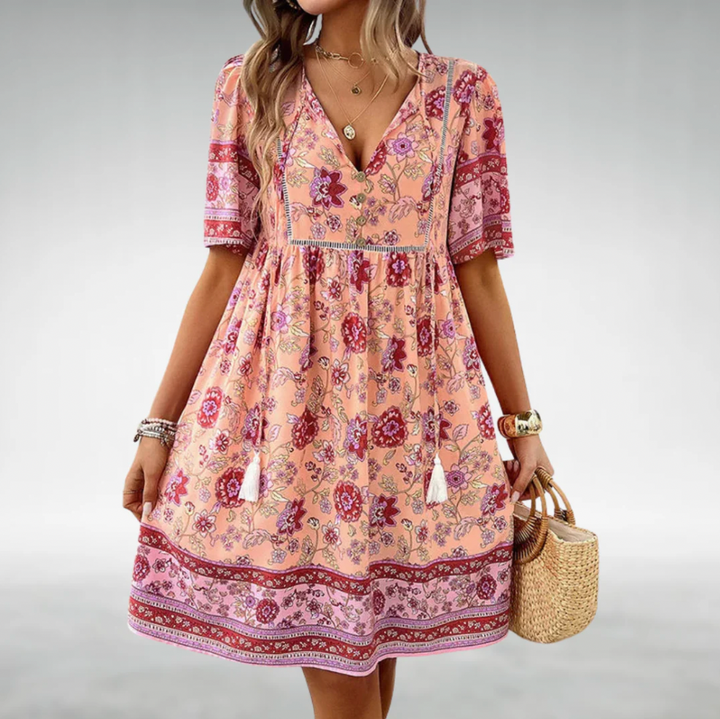 Bella Stride| Multi- Colour Elegant Women's Dress