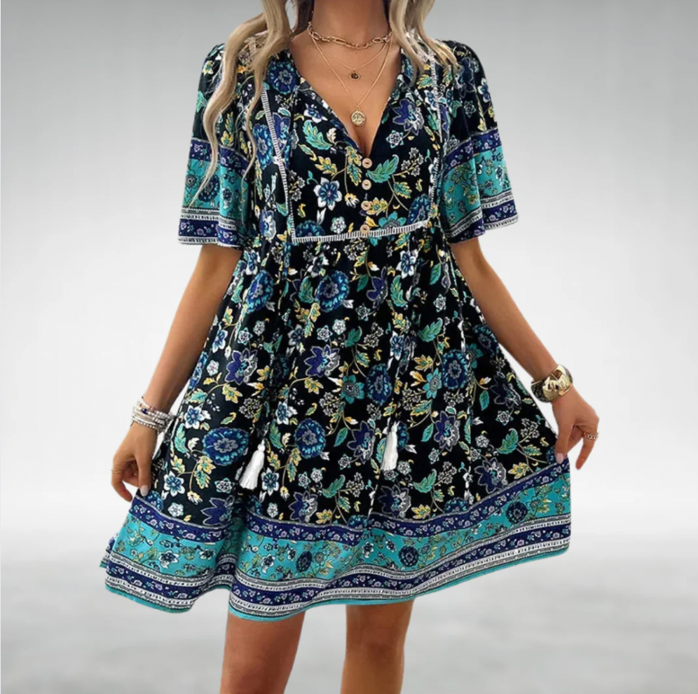 Bella Stride| Multi- Colour Elegant Women's Dress