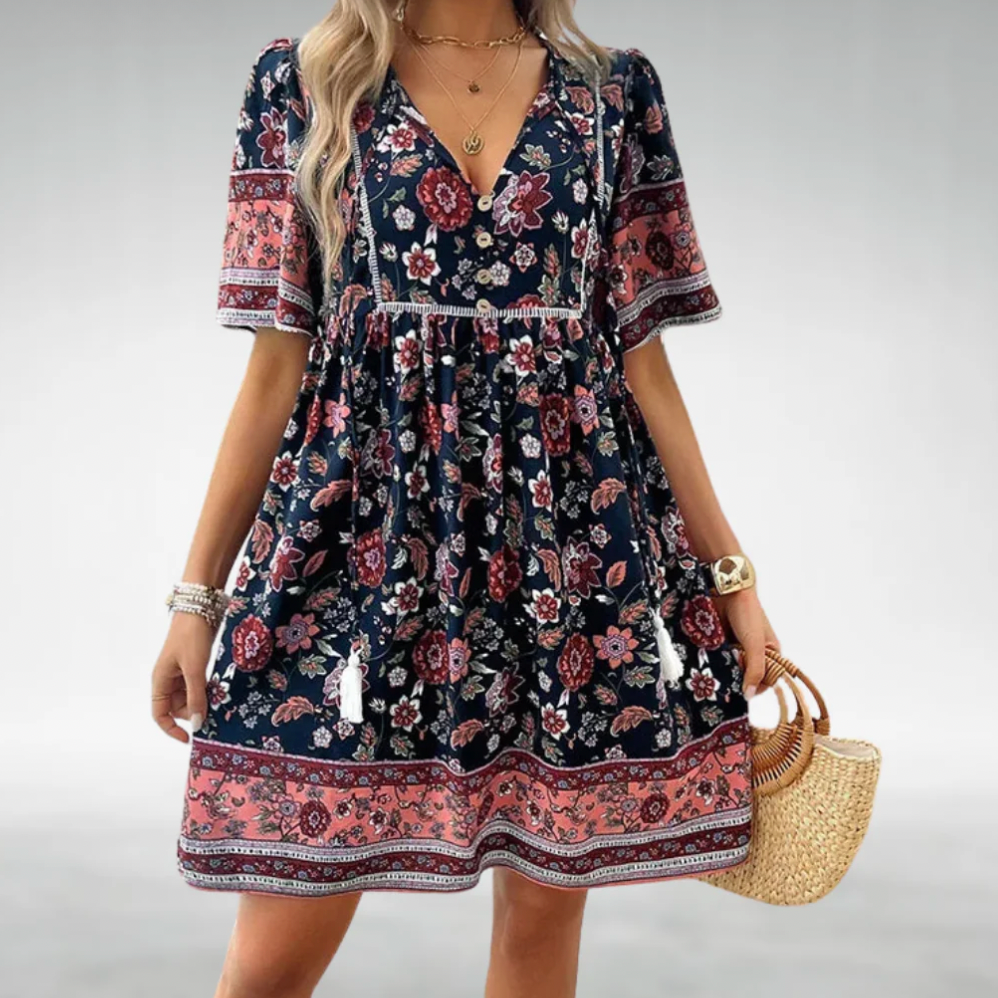 Bella Stride| Multi- Colour Elegant Women's Dress