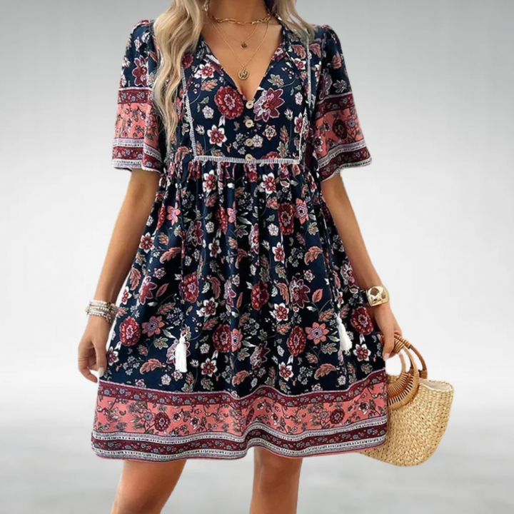 Bella Stride| Multi- Colour Elegant Women's Dress